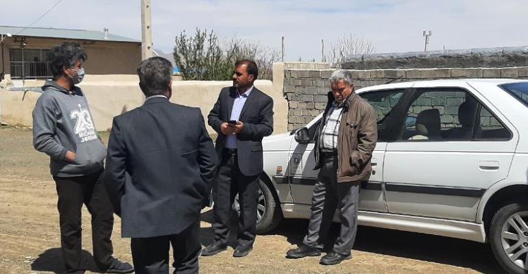 حضور برخی از مسئولان در روستای رحمت آباد